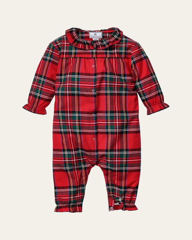Girl's Madeline Imperial Tartan Coverall, Size Newborn-24